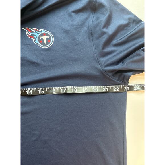 Nike Men’s Polo Shirt Logo Tennessee Titans Medium Navy DRI-FIT
 Performance NWT - Picture 7 of 11